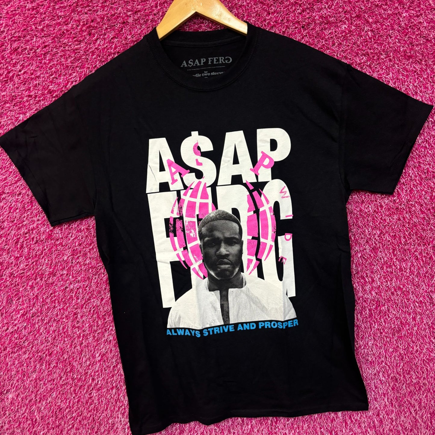 Asap Ferg Always Strive and Prosper Hip Hop Tshirt size Med