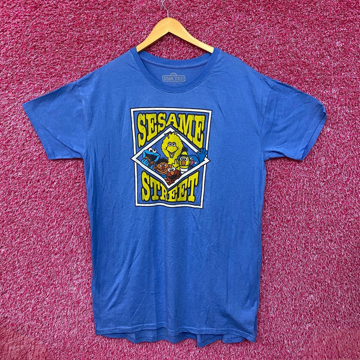 Sesame Street animated blue Tshirt size Extra Large