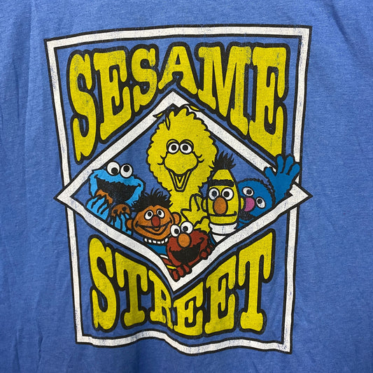 Sesame Street animated blue Tshirt size Extra Large