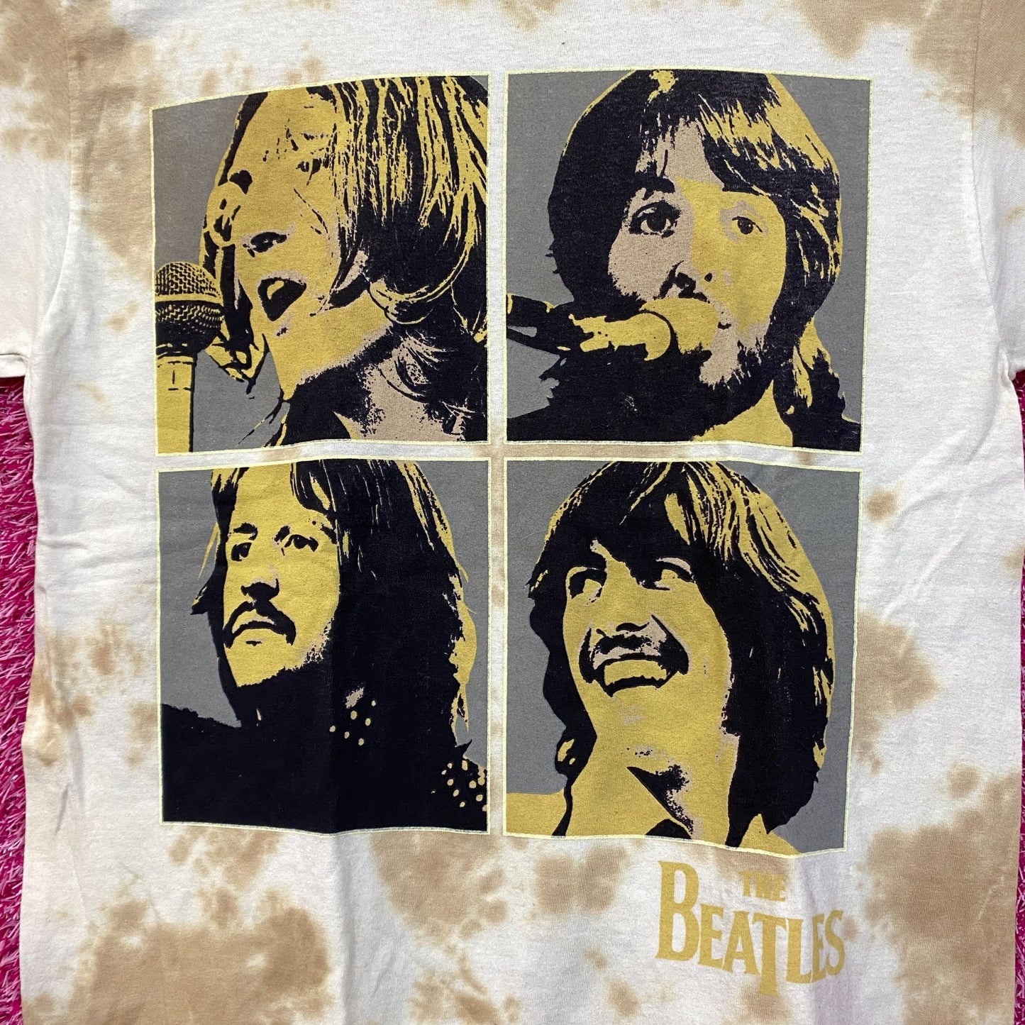 The Beatles Let It Be Album Cover Art Psychedelic Rock Tie Dye Small