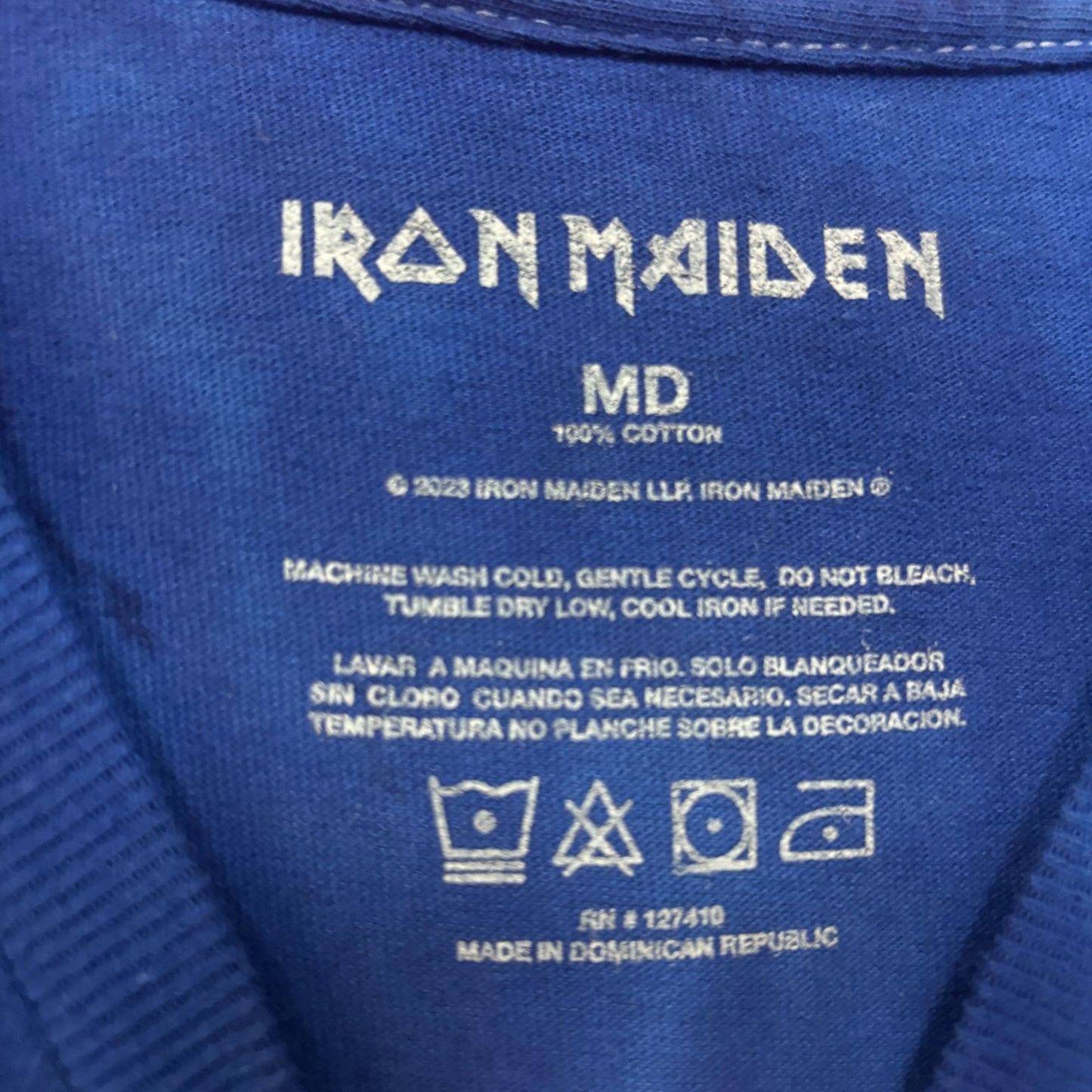 Iron Maiden Piece of Mind Heavy Album Art Metal Tie Dye M
