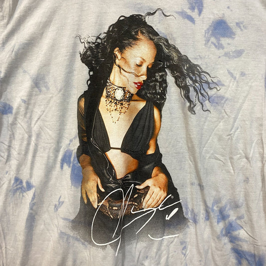 Aaliyah I Care 4 U Album Art New Jack Swing Tie Dye 2X