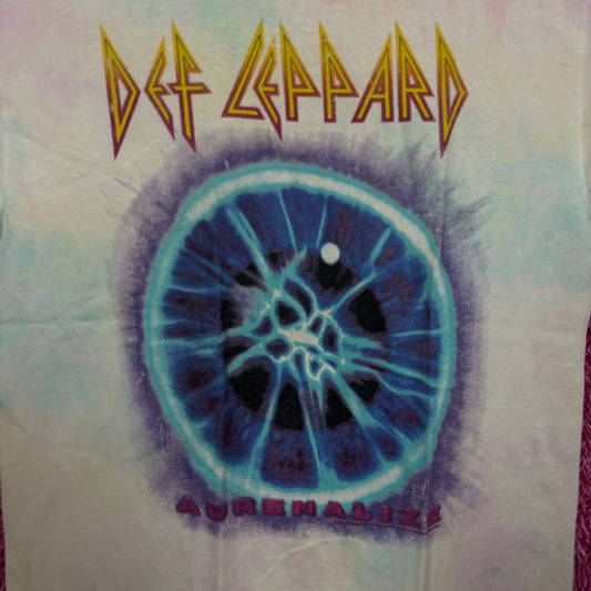 Def Leppard Adrenalize Album Cover Art Heavy Metal Tie Dye M