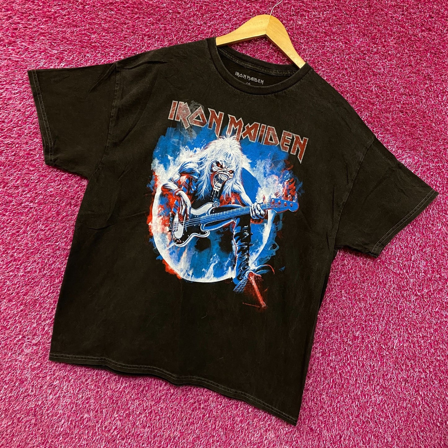 Iron Maiden Fear of the Dark Live Heavy Metal Band Tee large