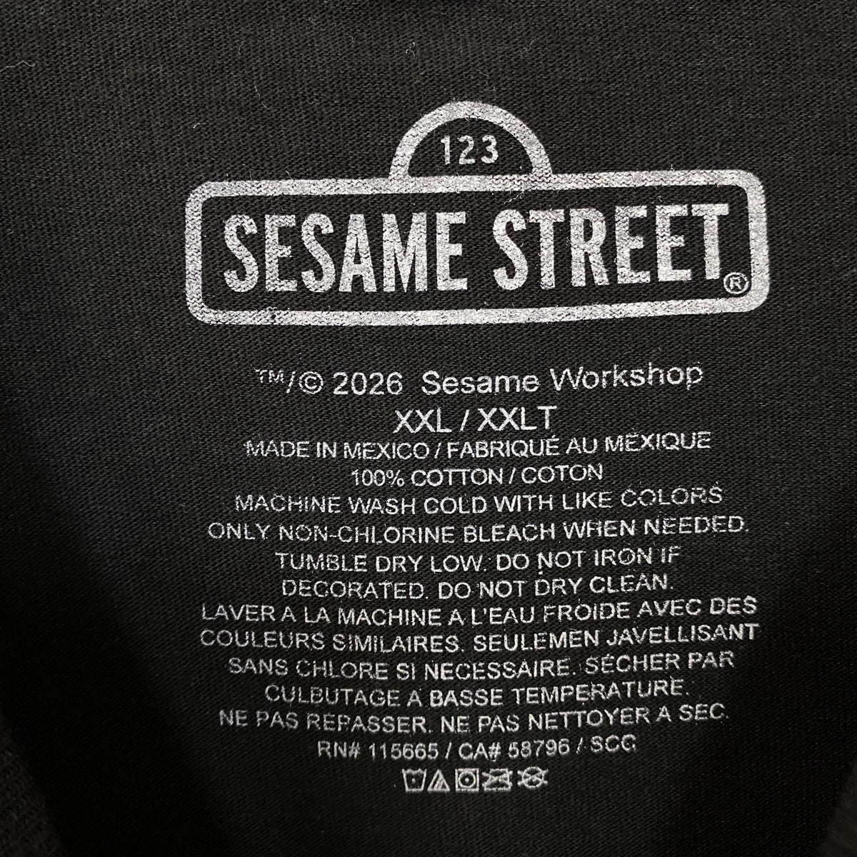 Sesame Street The Count 6-7 Graphic T-Shirt 2XL