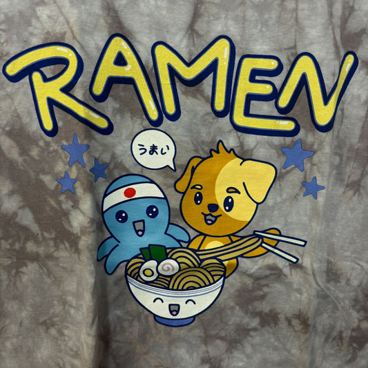 Kawaii ramen tie dye tshirt size medium