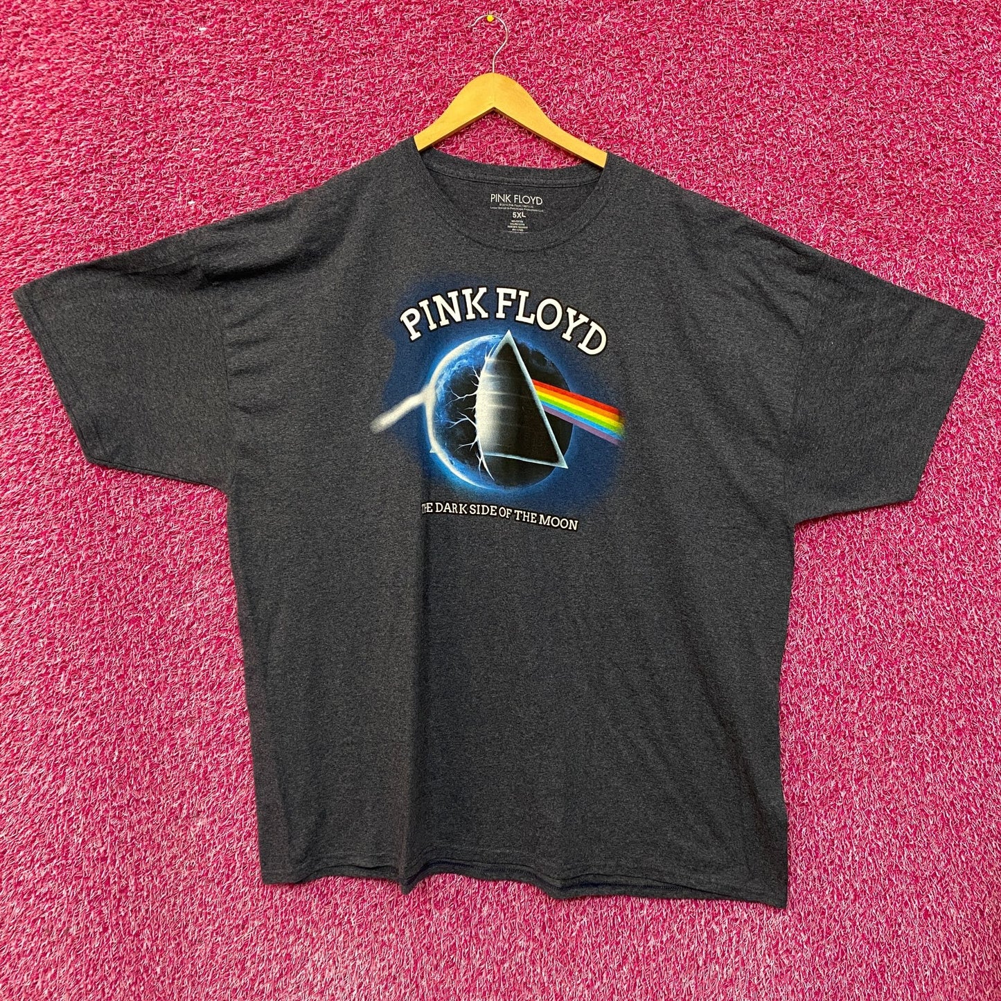 Pink Floyd the dark side of the moon pyramid crashing Tshirt size 5XL