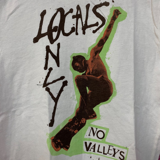 Junk Food Clothing Locals Only No Valley Vintage Style Graphic Tee Small