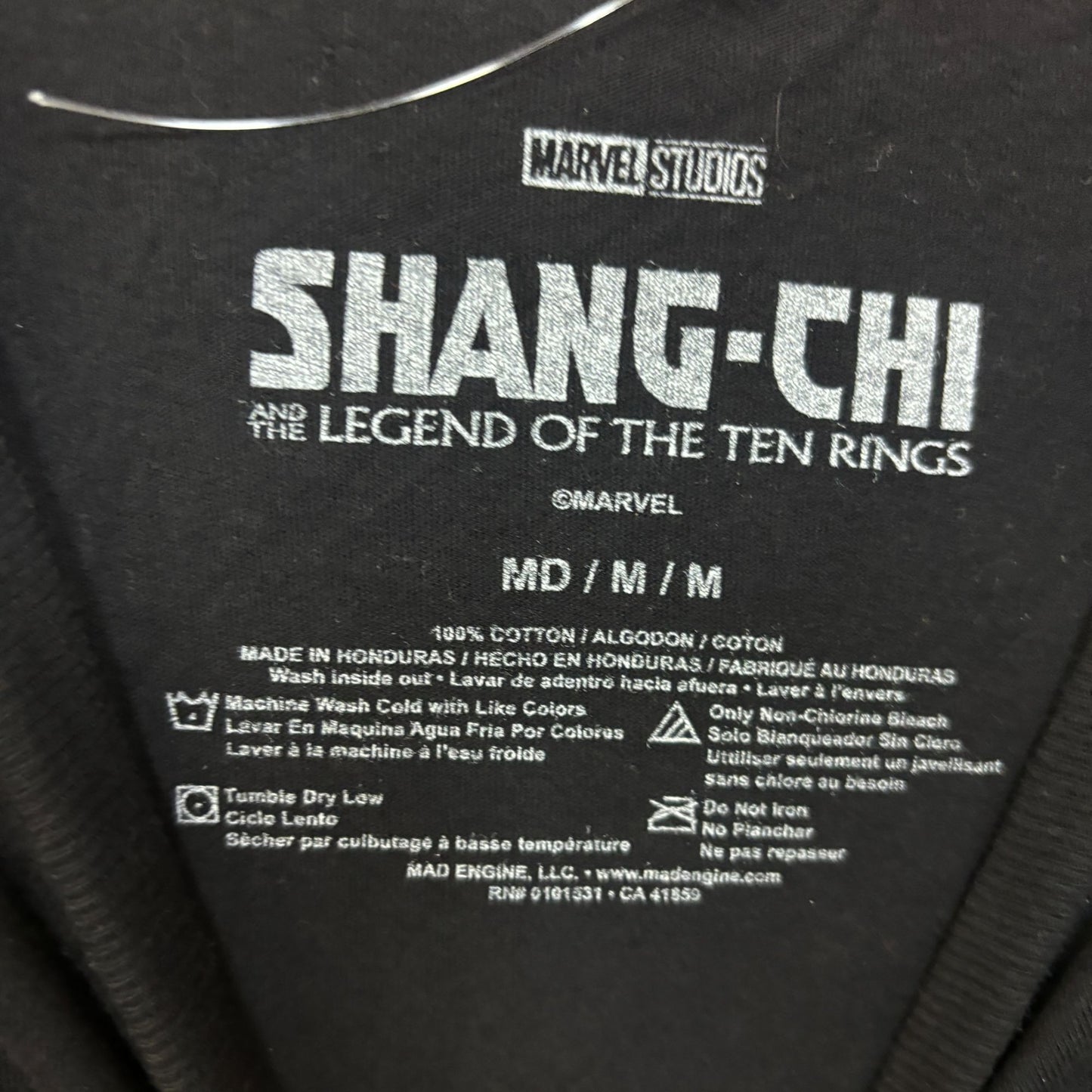 Shang chi and the ten ring comic book tee medium