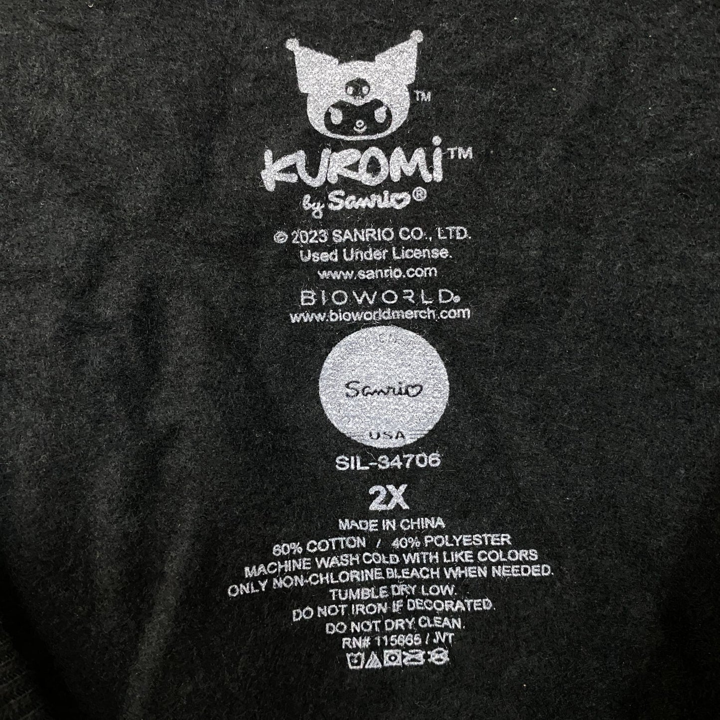Kuromi skulls Crewneck sweater size 2X