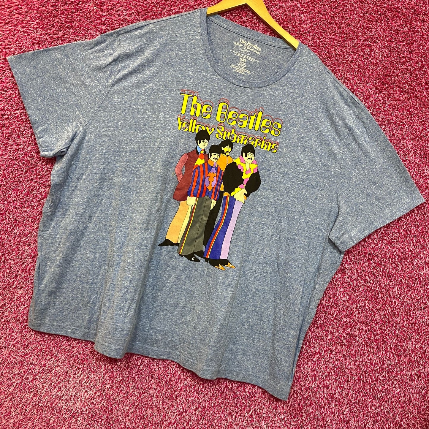 The Beatles Yellow Submarine Album Cover Art Rock Tee 5X
