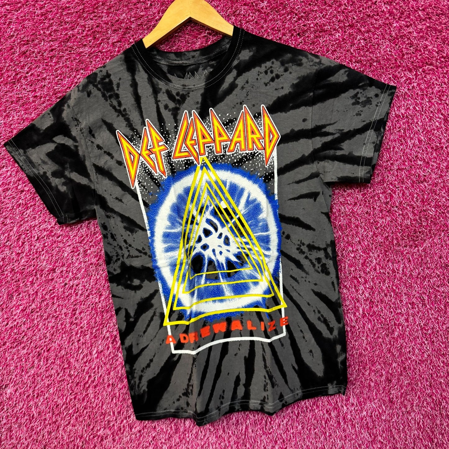 Def Leppard Adrenalize Album Art Metal Rock Band Tie Dye M