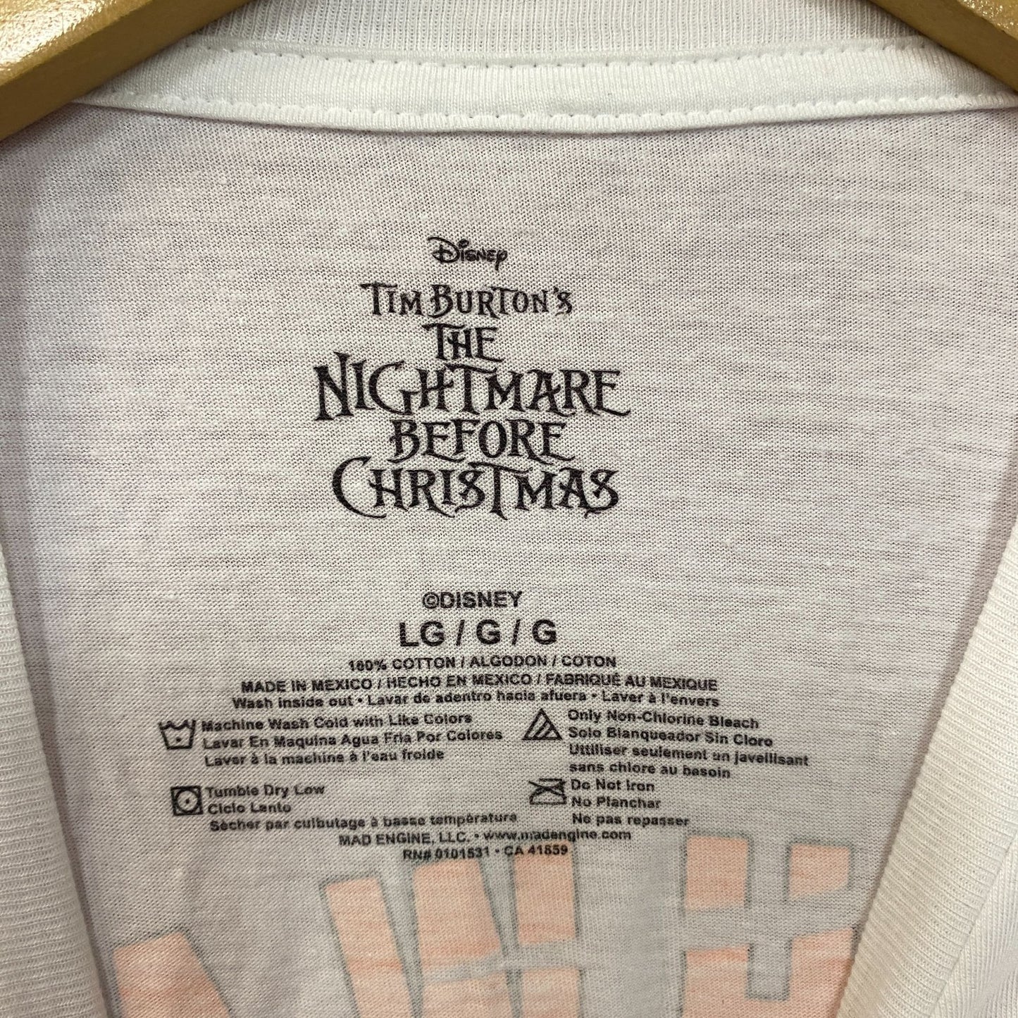 Tim Burton The Nightmare Before Christmas Highway To Halloween Long Sleeve Large