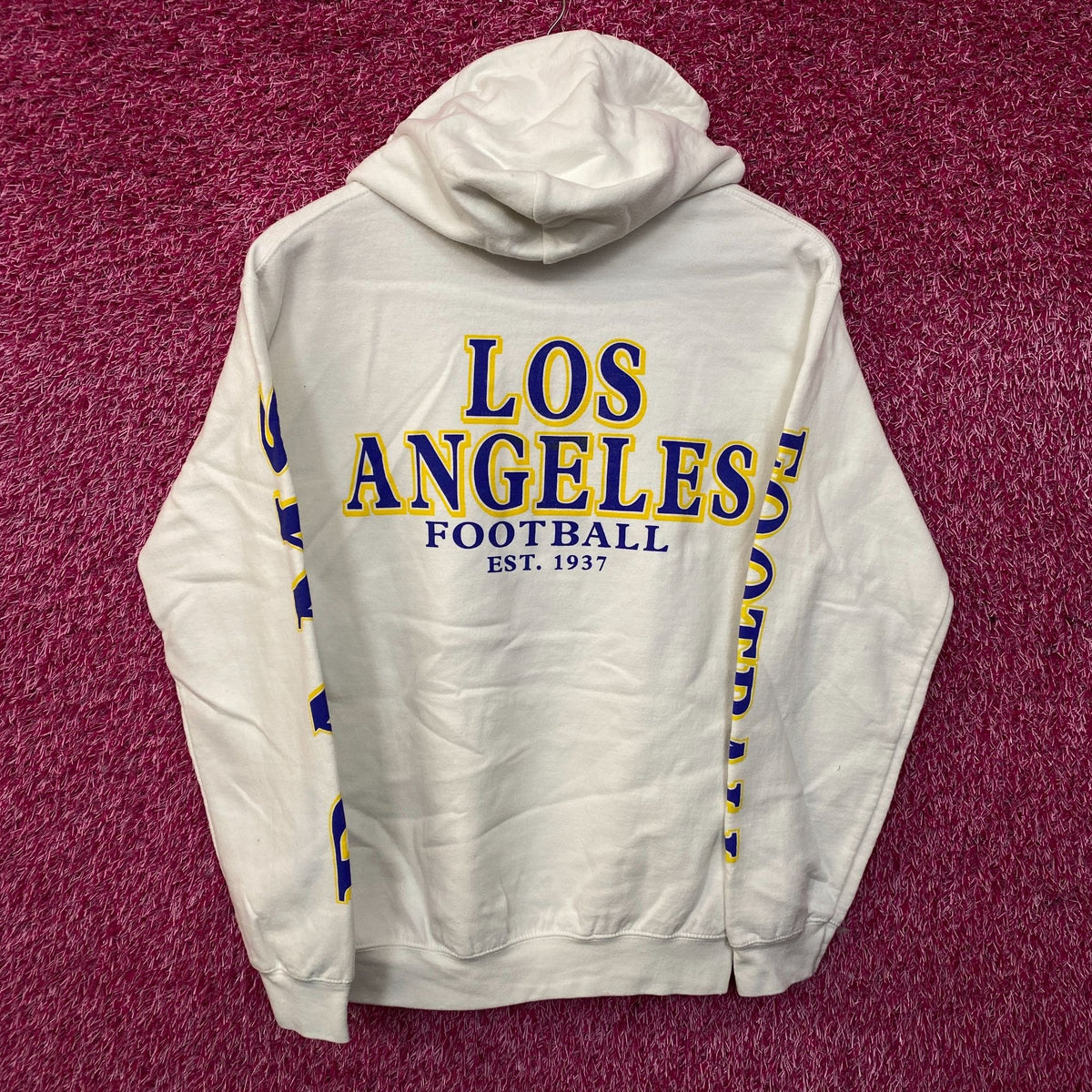 Junk Food Clothing Los Angeles Rams Pullover Hoodie Small