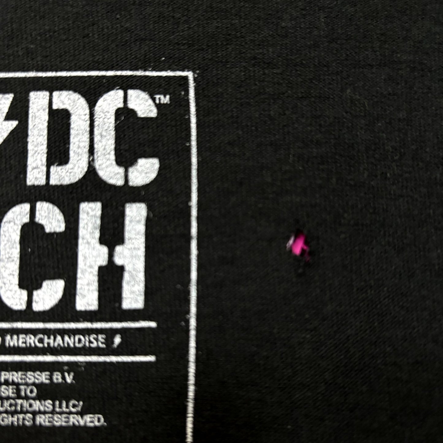 AC/DC Live in Concert Poster Heavy Metal Band Tee L