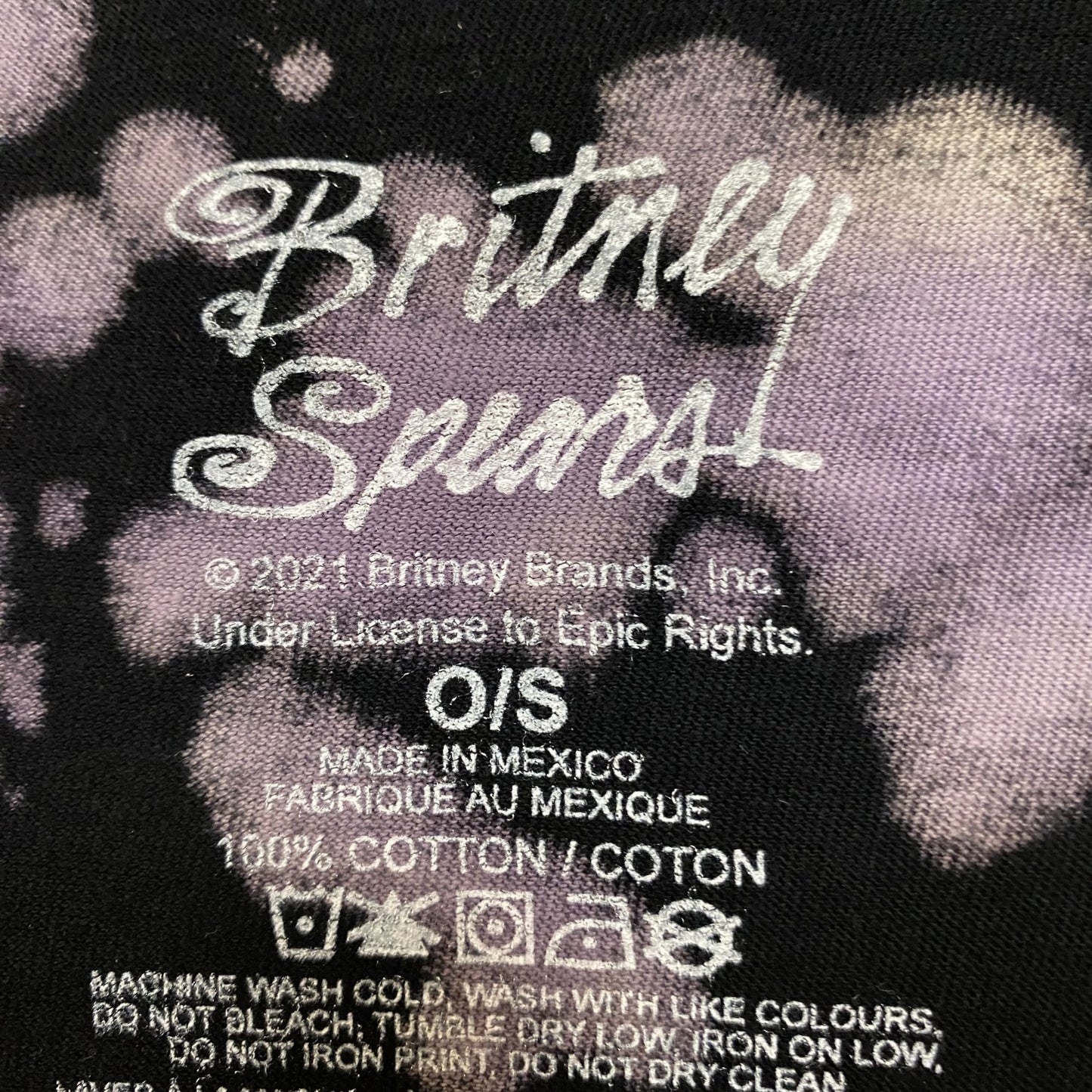 Britney Spears Oops I Did It Again Album Art Pop Tie Dye O/S