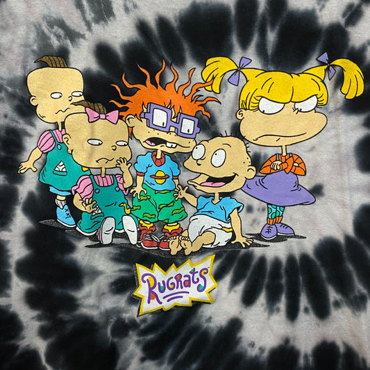 Rugrats Angelica & the Babies Nickelodeon Cartoon Tie Dye L