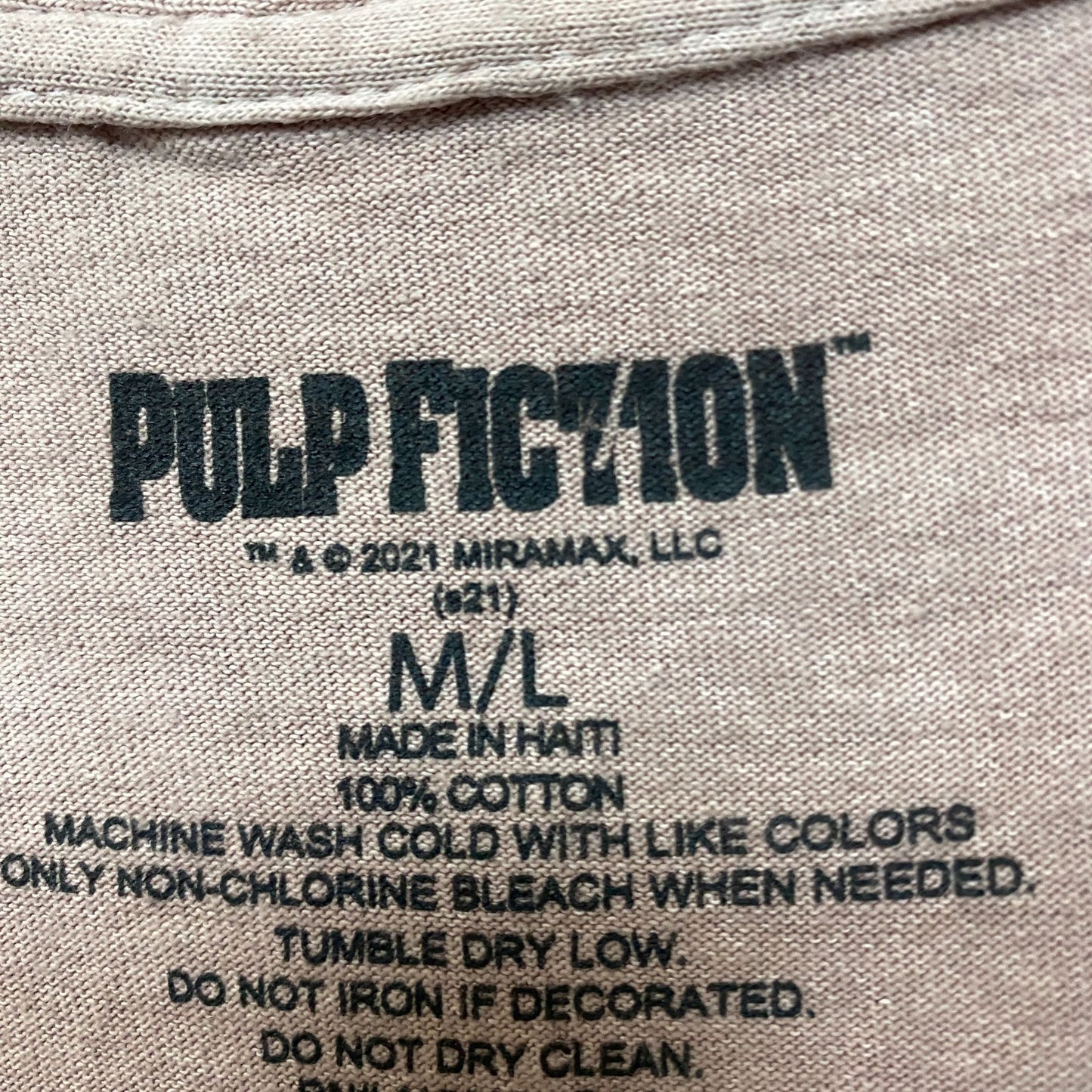 Pulp Fiction Vincent & Jules Quentin Tarantino Movie Tee L