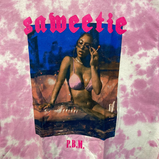 Saweetie PBN Icey Wifey Tie dye Tshirt size Large
