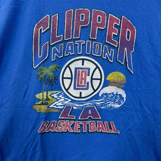 Clipper Nation LA Basketall West Coast NBA T-shirt Size 2XL