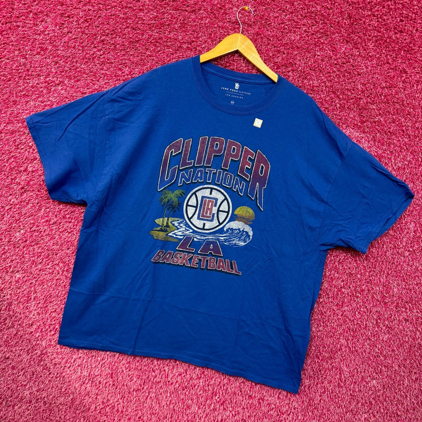Clipper Nation LA Basketall West Coast NBA T-shirt Size 2XL