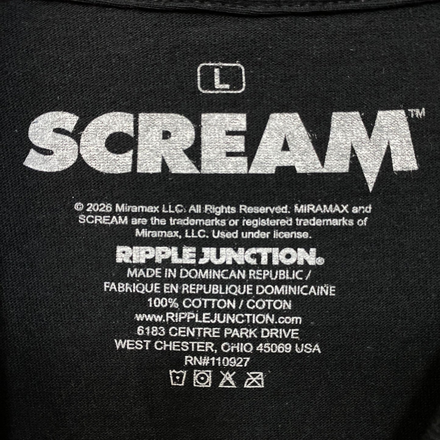 Scream "I Heart Scary Movies" Casey Becker Scream Heart Graphic T-Shirt Large