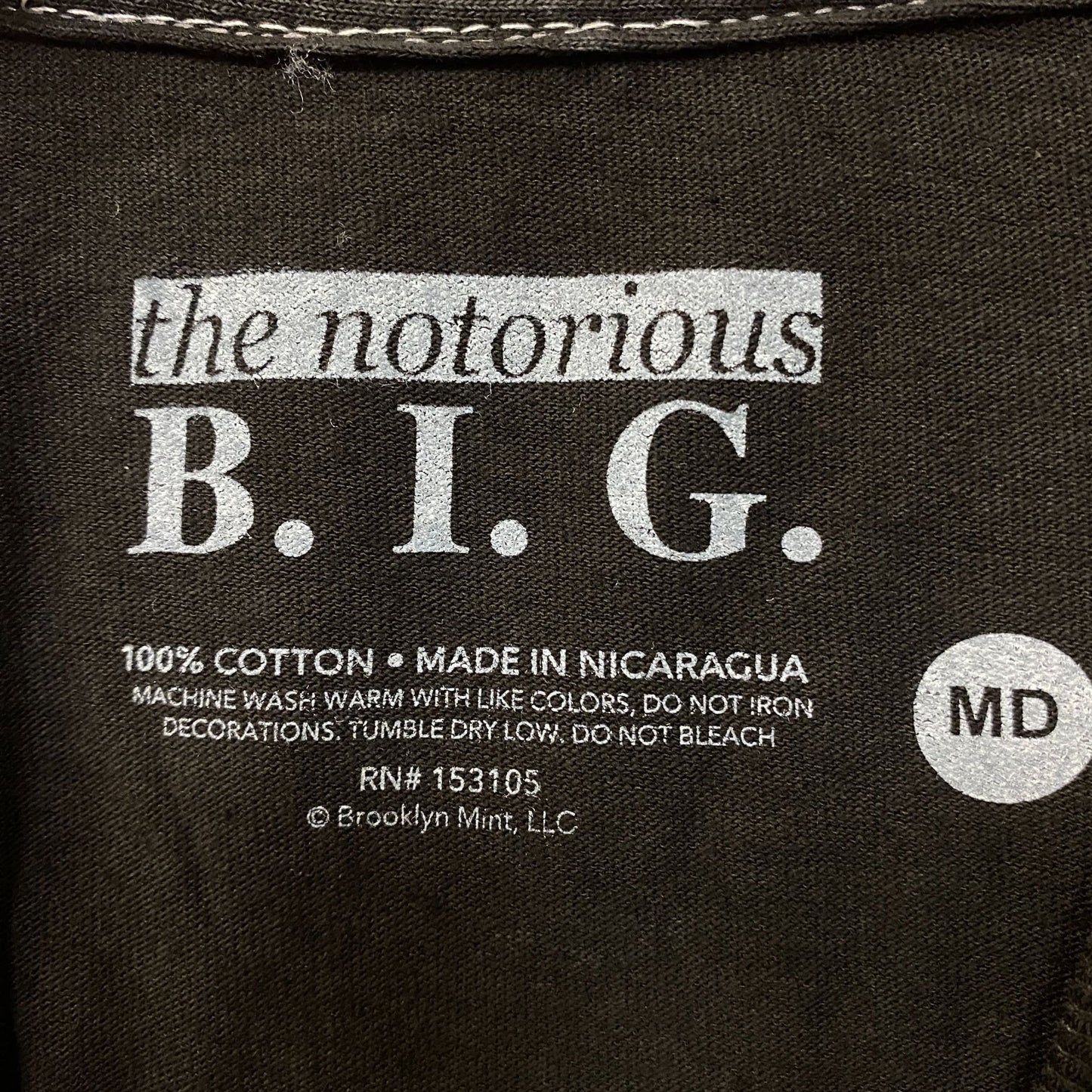 The Notorious B.I.G Biggie Smalls Brooklyn Mint T-Shirt Medium