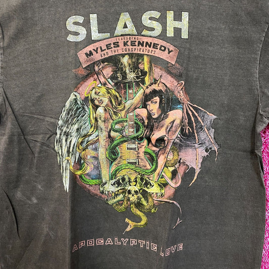 Slash Apocalyptic Love Oversized Distressed Tshirt size L/XL