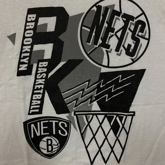 Brooklyn Nets 90s Style crop top size Medium