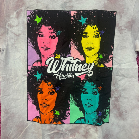 Whitney Houston Wanna Dance wit Somebody Dance Pop Tie Dye M