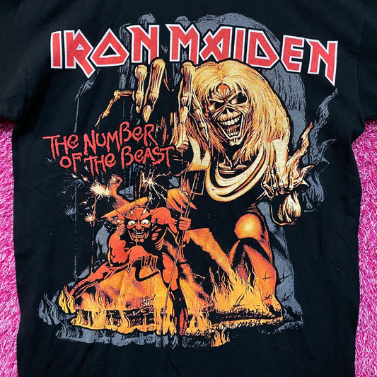 Iron Maiden Number of the Beat Long Sleeve Tshirt size Medium