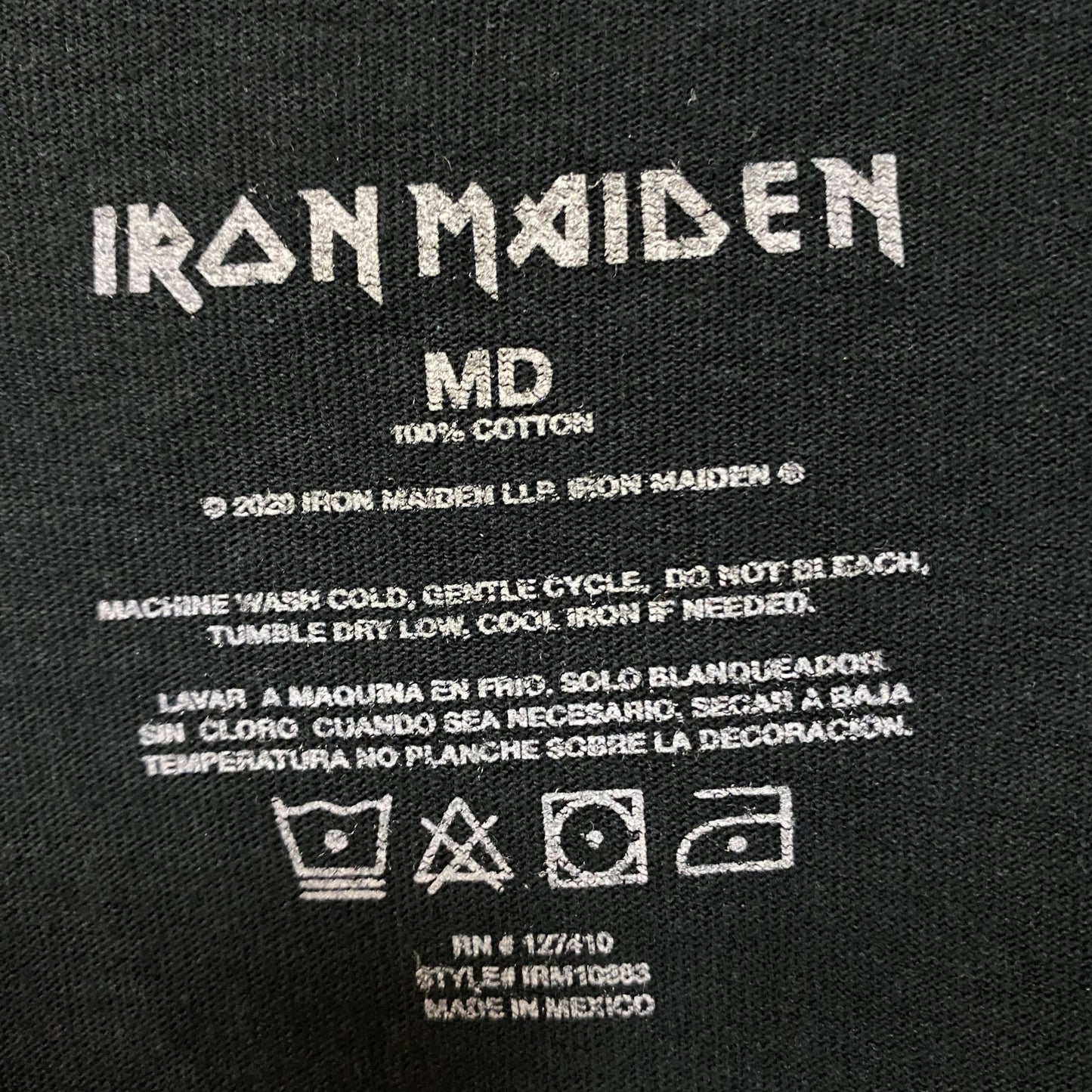 Iron Maiden Number of the Beat Long Sleeve Tshirt size Medium