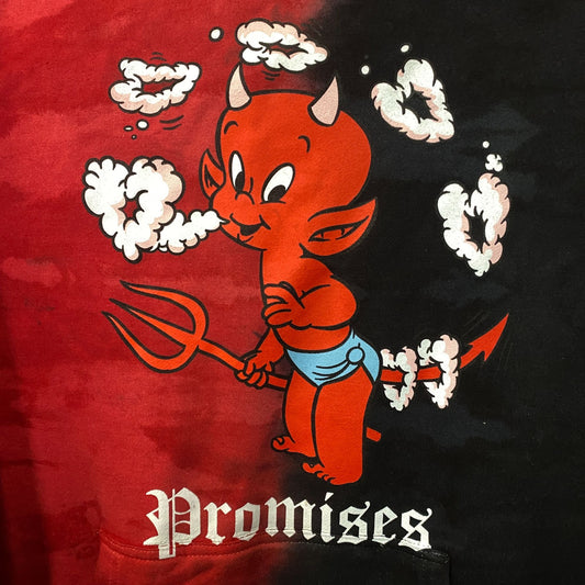 Broken Promises Split Dye Madly in Love hoodie size Medium