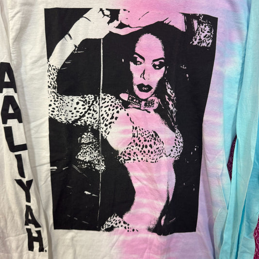 Aaliyah One in a Million Urban Pop Split-dye Long Sleeve M
