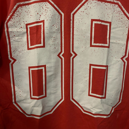 88 Jersey Style Oversized Graphic T-Shirt Small