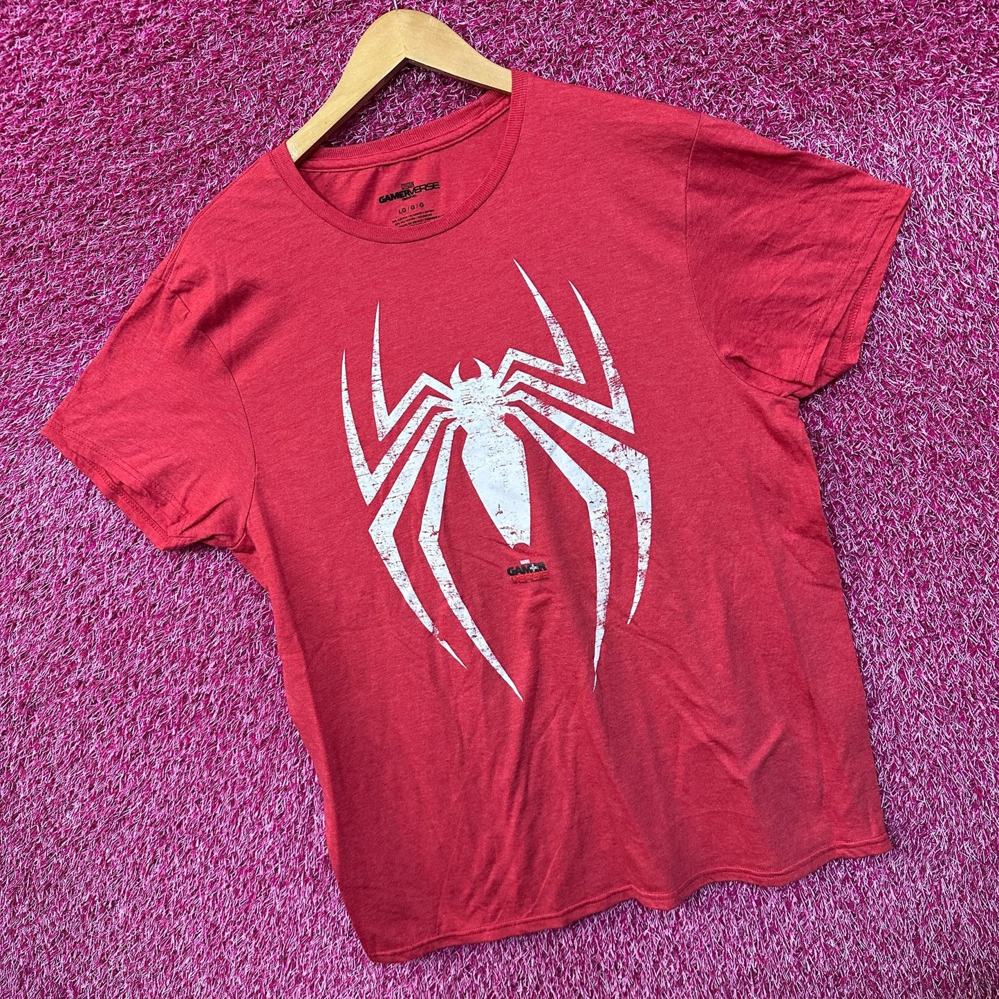Spider-Man Symbol Oversized Marvel Sony Gamerverse Tee L