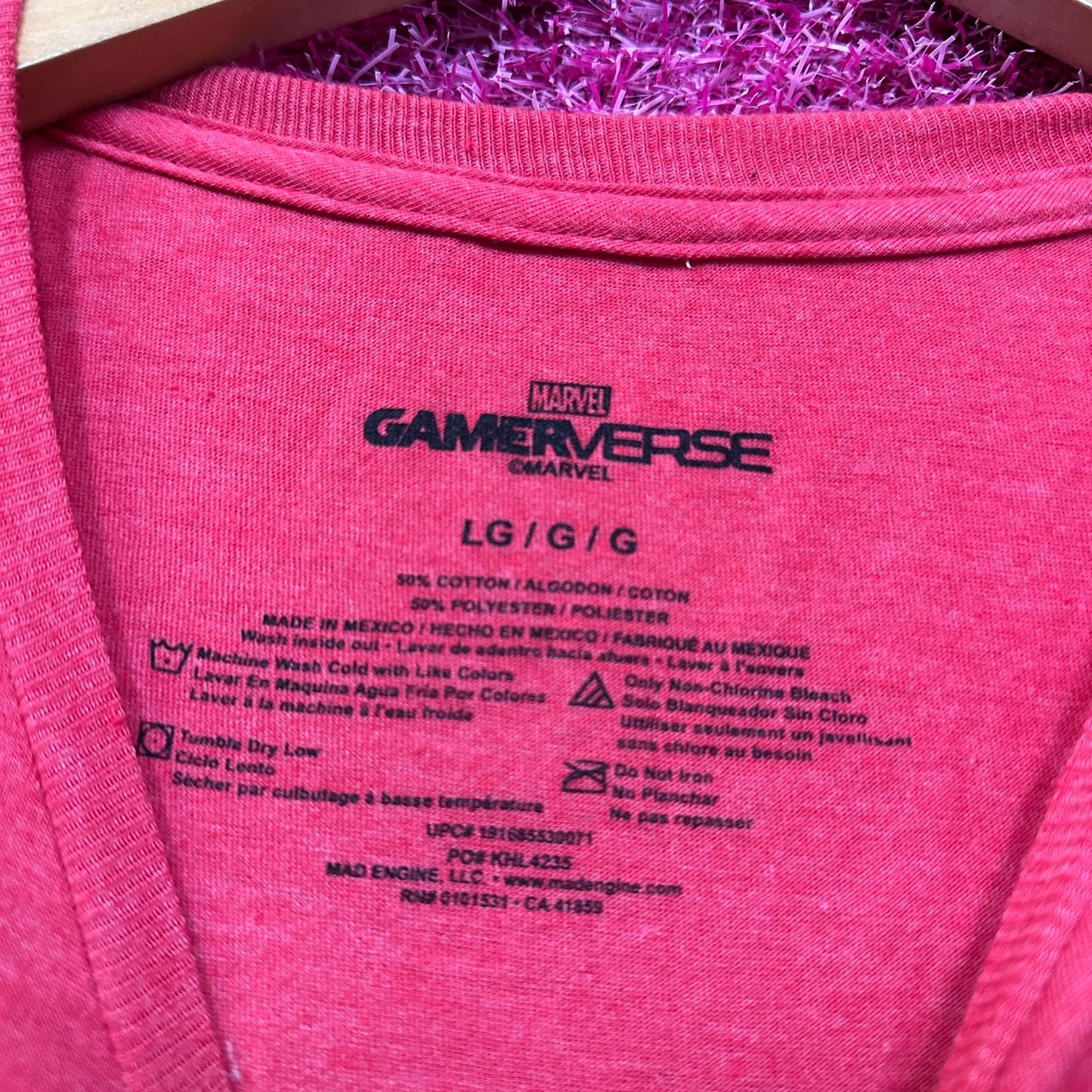 Spider-Man Symbol Oversized Marvel Sony Gamerverse Tee L