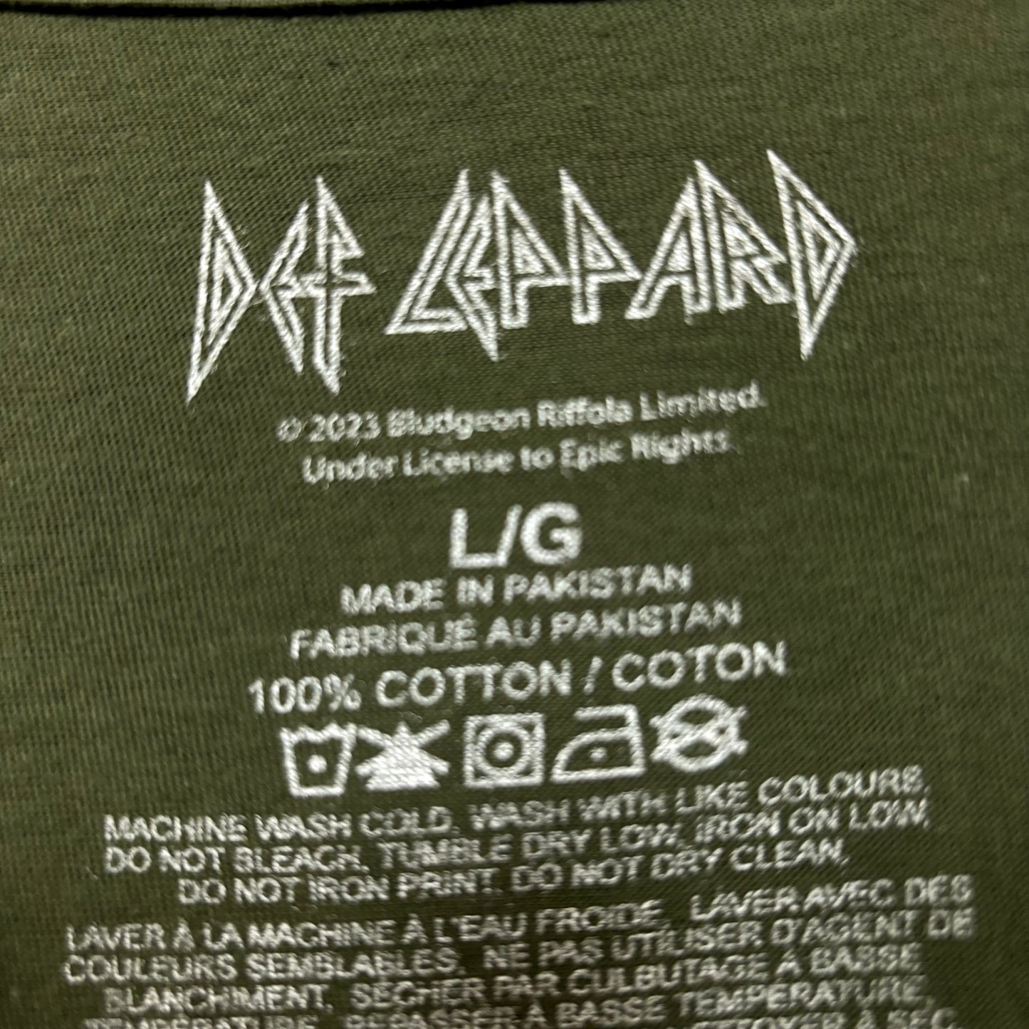 Def Leppard Adrenalize Album Cover Art Heavy Metal Tee L