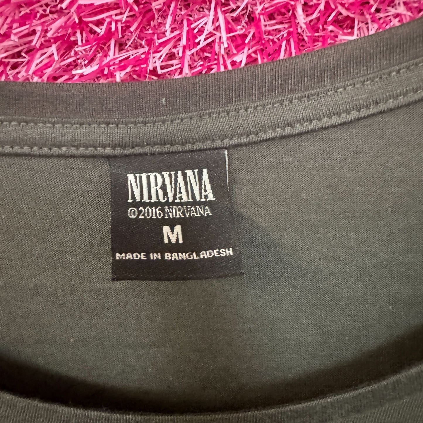 Nirvana 1991 Nevermind Rock Show Women’s Grunge Band Top M