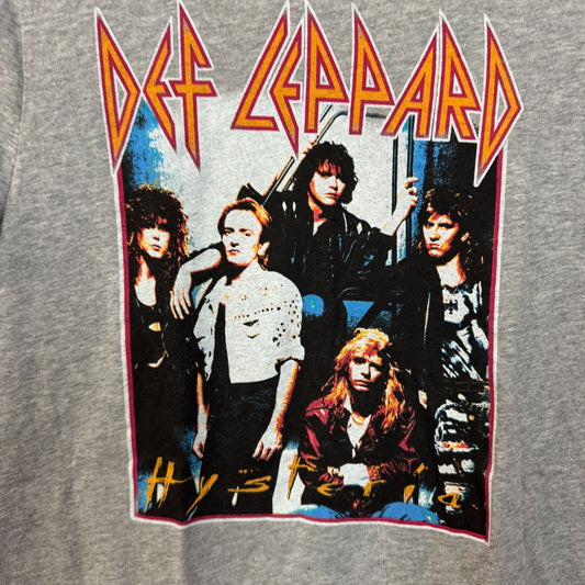 Def Leppard Hysteria Tour Poster Women’s Metal Band Top M