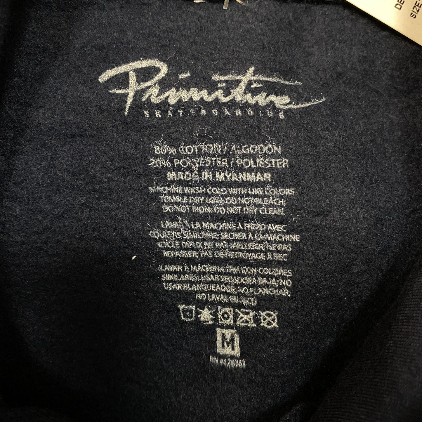 Primitive Skateboarding Buddha Meditation Statue Hoodie M