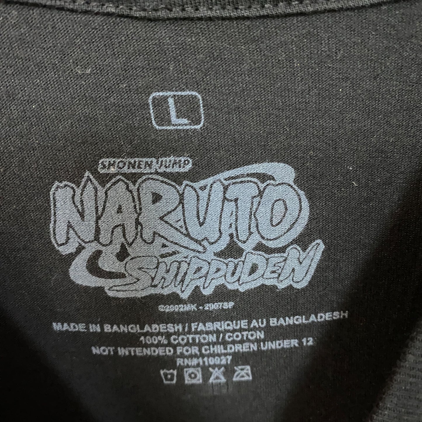 Naruto Shippuden Team 7 vs Akatsuki Anime T-Shirt Large