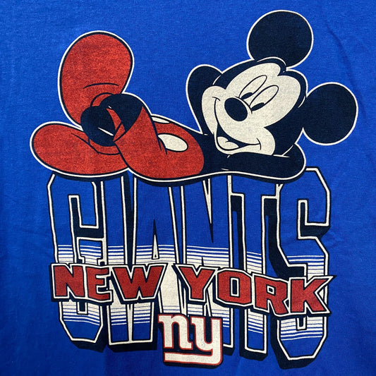 Disney x Junk Food NFL New York Giants Mickey Mouse Kick Back T-Shirt XS