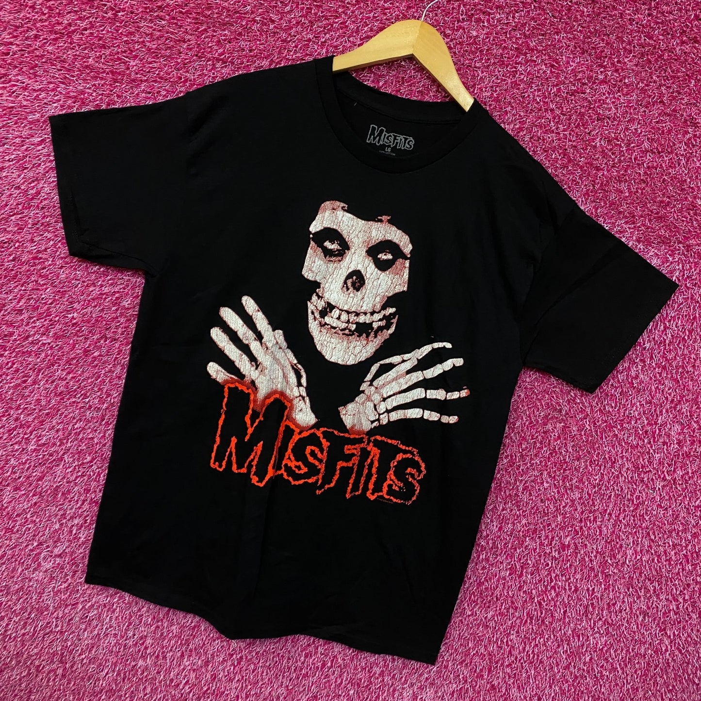 Misfits Crossed Arms Crimson Ghost Horror Punk Band Tee large