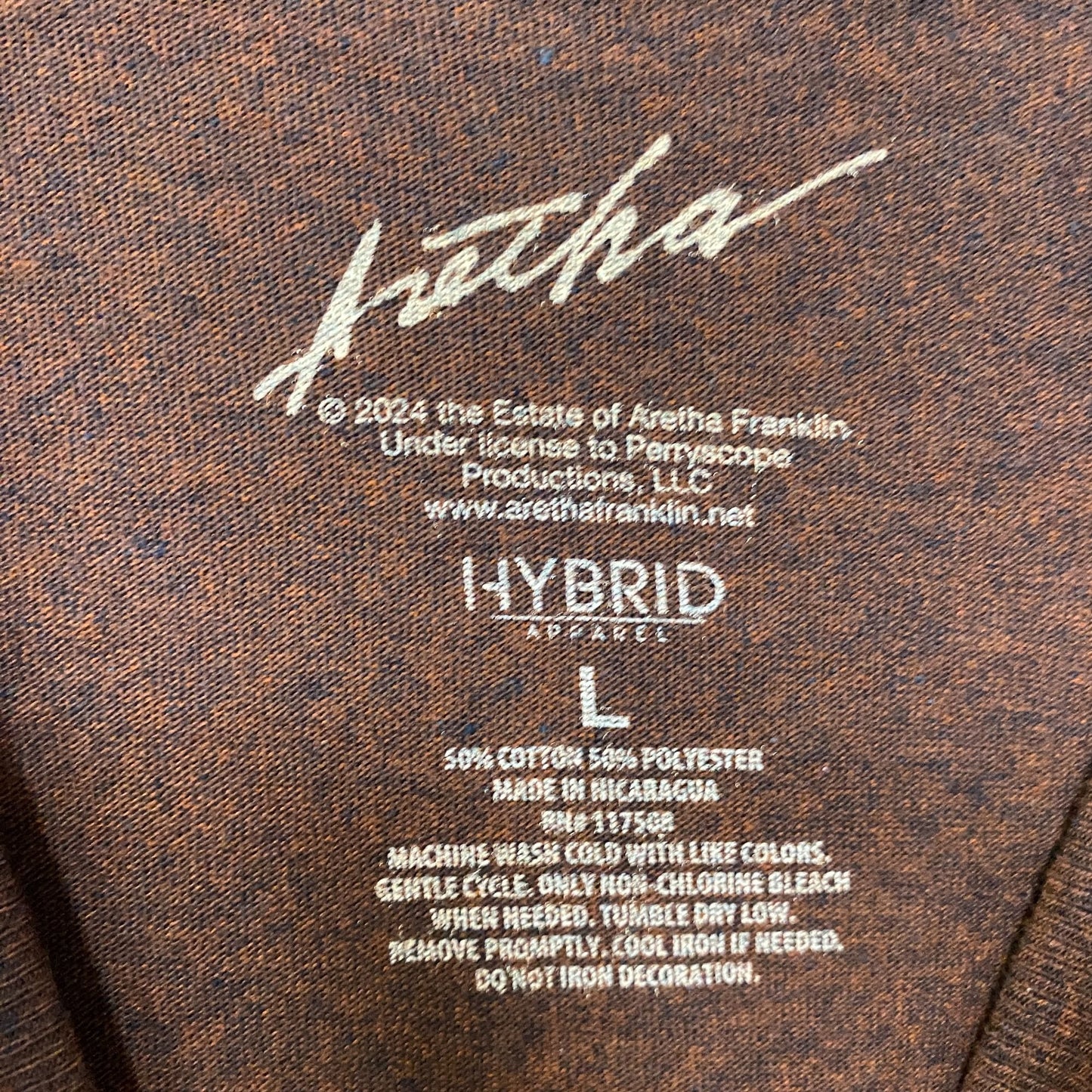 Aretha Franklin Queen Of Soul Respect T-Shirt Large