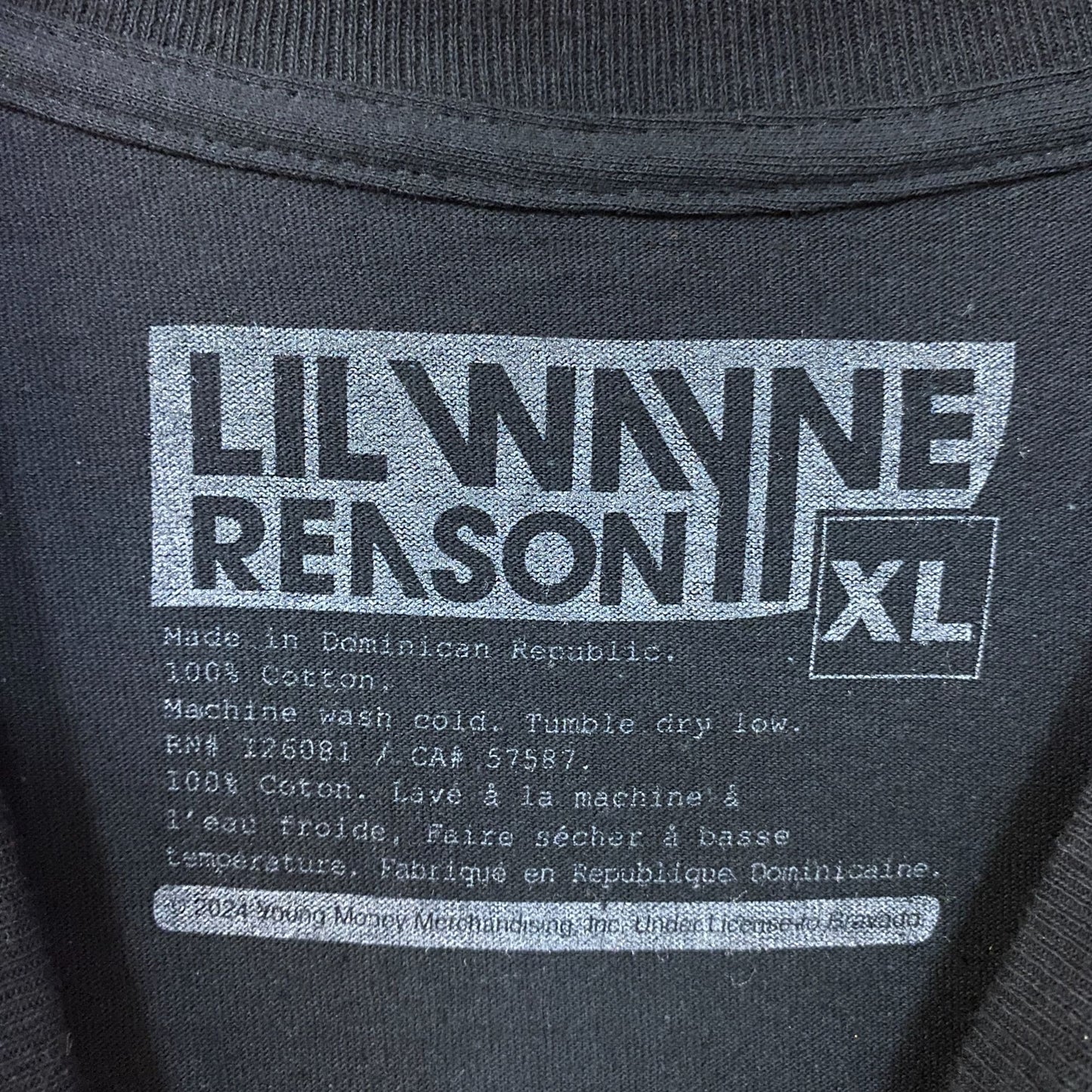 Lil Wayne A Milli Graphic Design Black T-Shirt XL