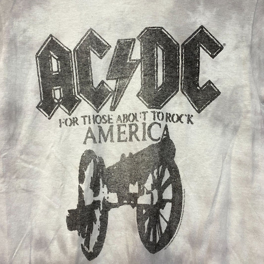 AcDc For Those About To Rock America Tie Dye Tshirt size Extra Small