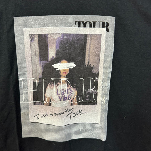 HER I Used to Know Her Sold Out Tour Dates Oversized Tee M