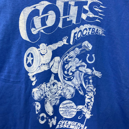 Junk Food X Marvel The Avengers Lineup Indianapolis Colts T-Shirt XL