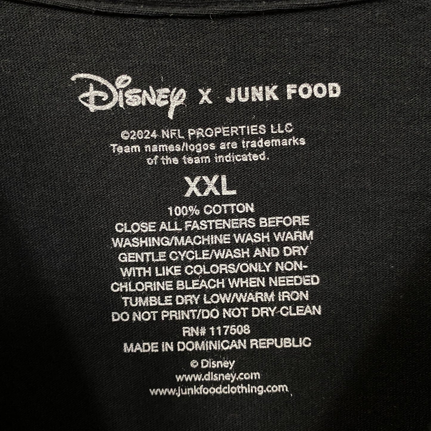 Disney x Junk Food NFL Detroit Lions Mickey Mouse Kick Back Shirt 2XL